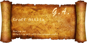 Graff Attila névjegykártya